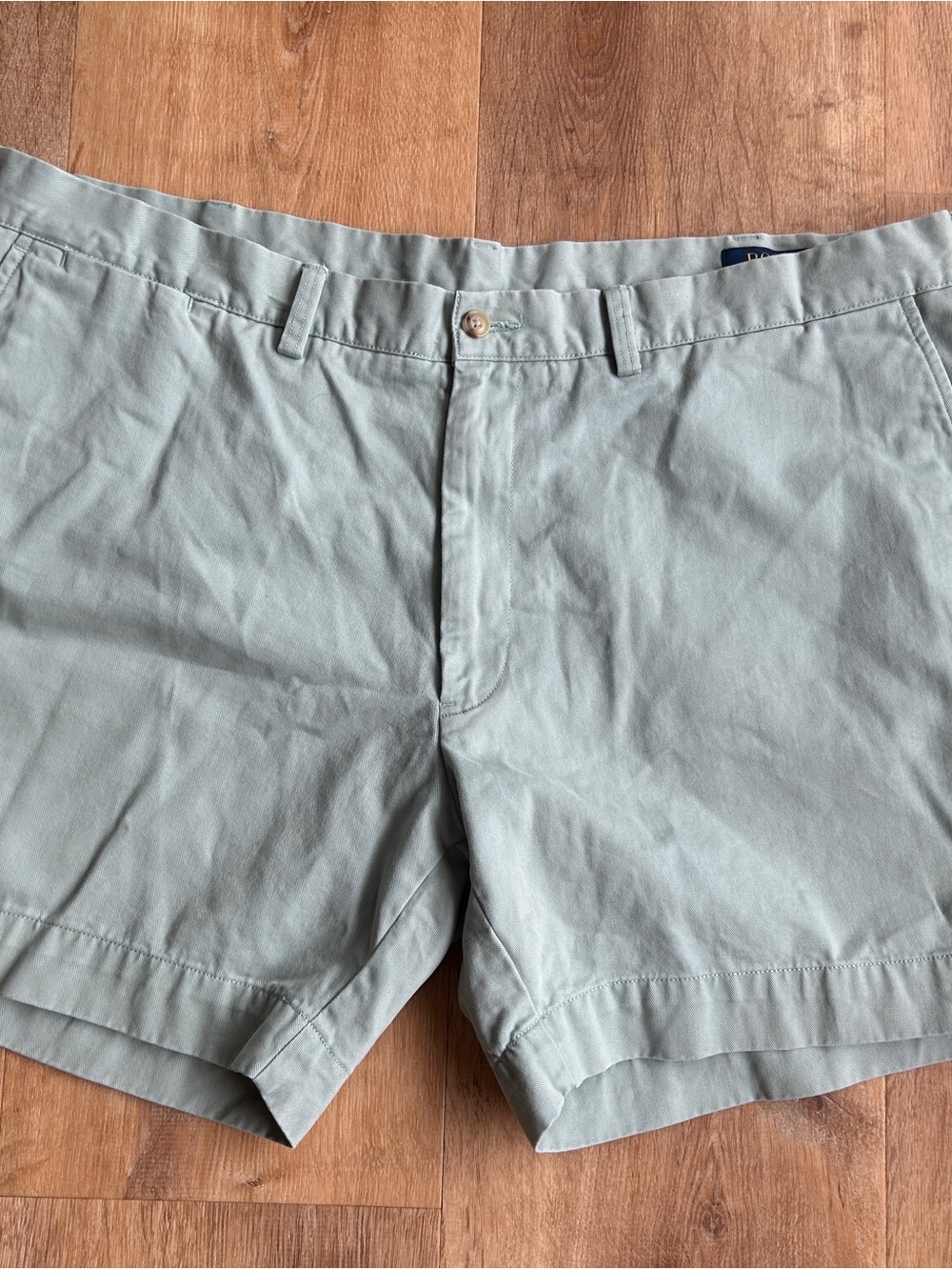 Polo by Ralph Lauren Light Blue Flat Front Chino Shorts